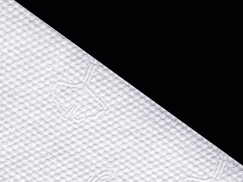 Viscose Dan Poliester Ginkgo Dot Style Spunlace Nonwoven Untuk Tisu Kering Atau Basah